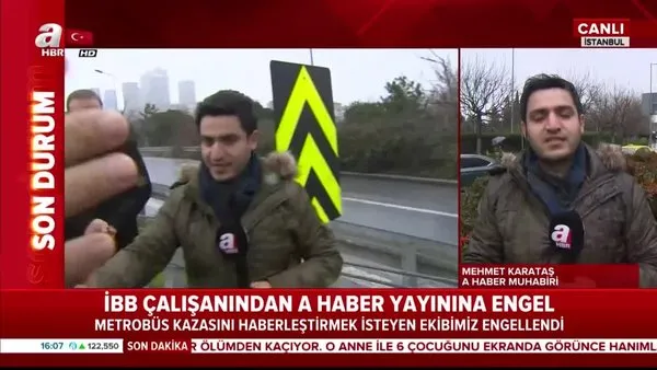 İBB çalışanı tarafında canlı yayında saldırıya uğrayan A Haber Muhabiri Mehmet Karataş o anları anlattı!