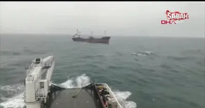 İstanbul’da fırtınada sürüklenen kargo gemisinin kurtarılma anı görüntüleri ortaya çıktı | Video