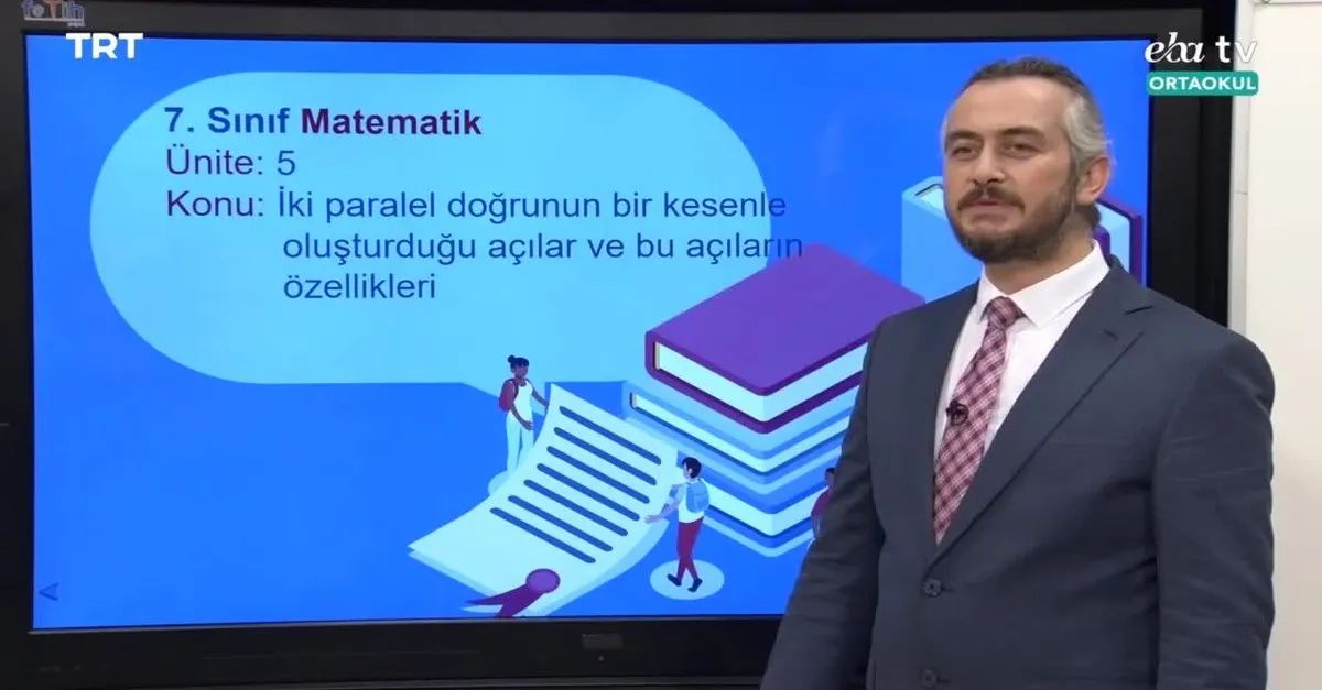 Eba Tv 7 Sinif Matematik Konu Iki Paralel Dogrunun Bir Kesenler Olusturdugu Acilar Videosunu Izle Son Dakika Haberleri