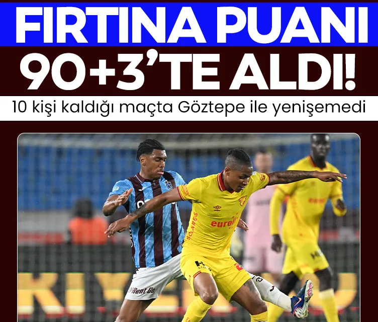 Trabzonspor puanı 90+3’te aldı!