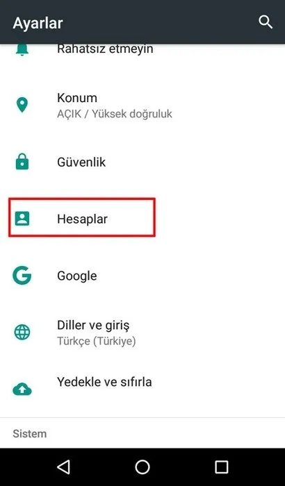 android de gmail oturumu nasil