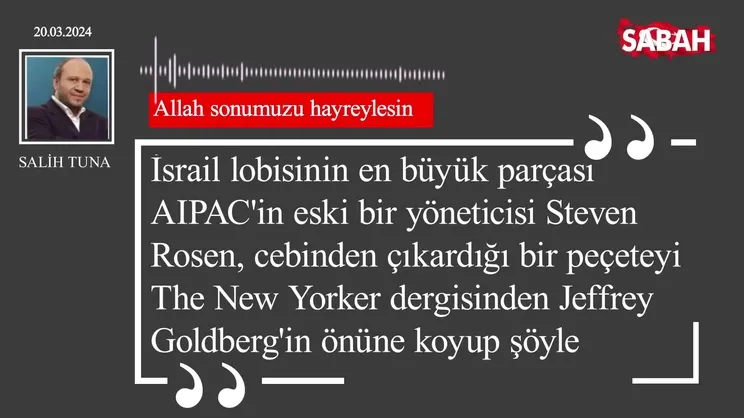 Salih Tuna | Allah sonumuzu hayreylesin