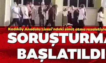 Anadolu Lisesi’ndeki simit atma rezaletiyle ilgili inceleme başlatıldı