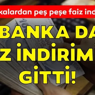 Son dakika haber! Bir banka daha kredi faiz oranlarında indirime gitti! Vakıfbank, Halkbank, Ziraat Bankası, Akbank ve TEB kredi faiz oranları ne kadar?