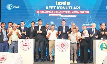 Afet konutlarının temeli atıldı