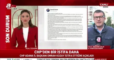 CHP’de istifa depremi sürüyor! Adana İl Başkanı Emrah Kozay istifa etti!