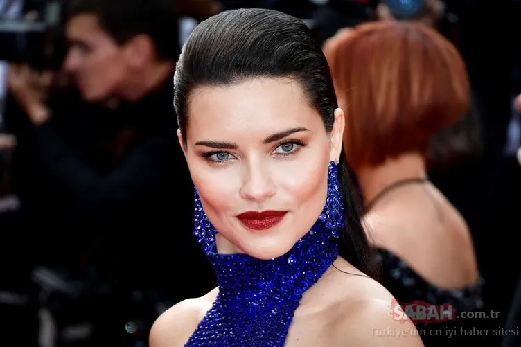 Adriana Lima�nın hamilelik pozları olay oldu! Cannes�a damga vurdu