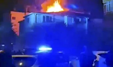 Anaokulunun çatısı alev alev yandı #istanbul