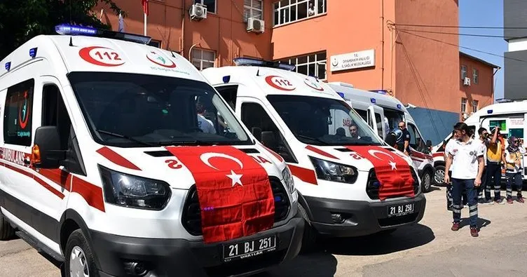 Diyarbakır’a gönderilen 5 ambulans hizmete başladı
