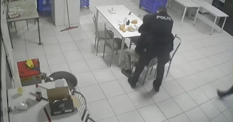 Cinayet zanlısı çorba içerken yakalandı