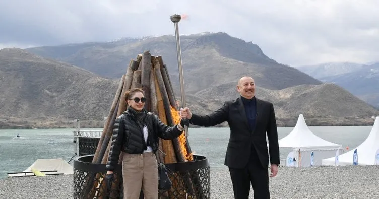Cumhurbaşkanı Aliyev, Karabağ’da Nevruz ateşini yaktıktan sonra halka böyle seslendi: Topraklarımızda ebediyen yaşayacağız