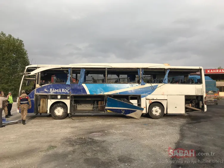 Kahramanmaraş'ta yolcu otobüsü devrildi