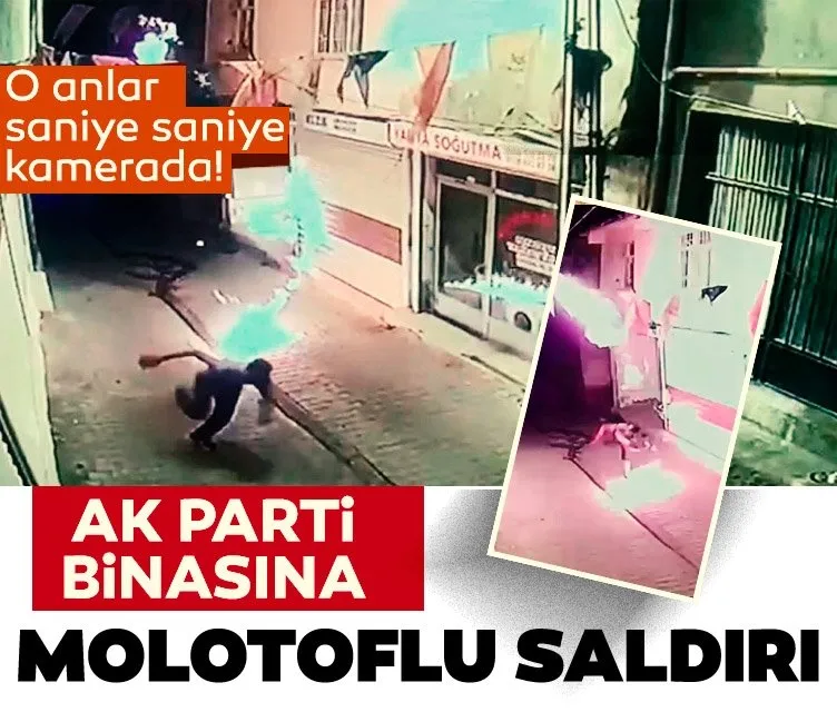 Diyarbakır’da AK Parti Hani İlçe binasına molotoflu saldırı