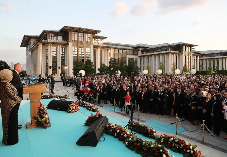 Cumhurbaşkanlığı Külliyesi'nde 30 Ağustos Zafer Bayramı resepsiyonu