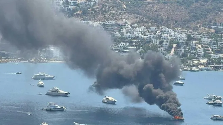 Bodrum’da korku dolu anlar! Tekne alev alev yandı: Olayla ilgili soruşturma başlatıldı!