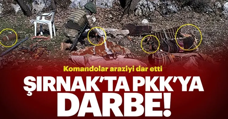 Komandolar Şırnak’ta PKK’ya darbe vurmaya devam ediyor