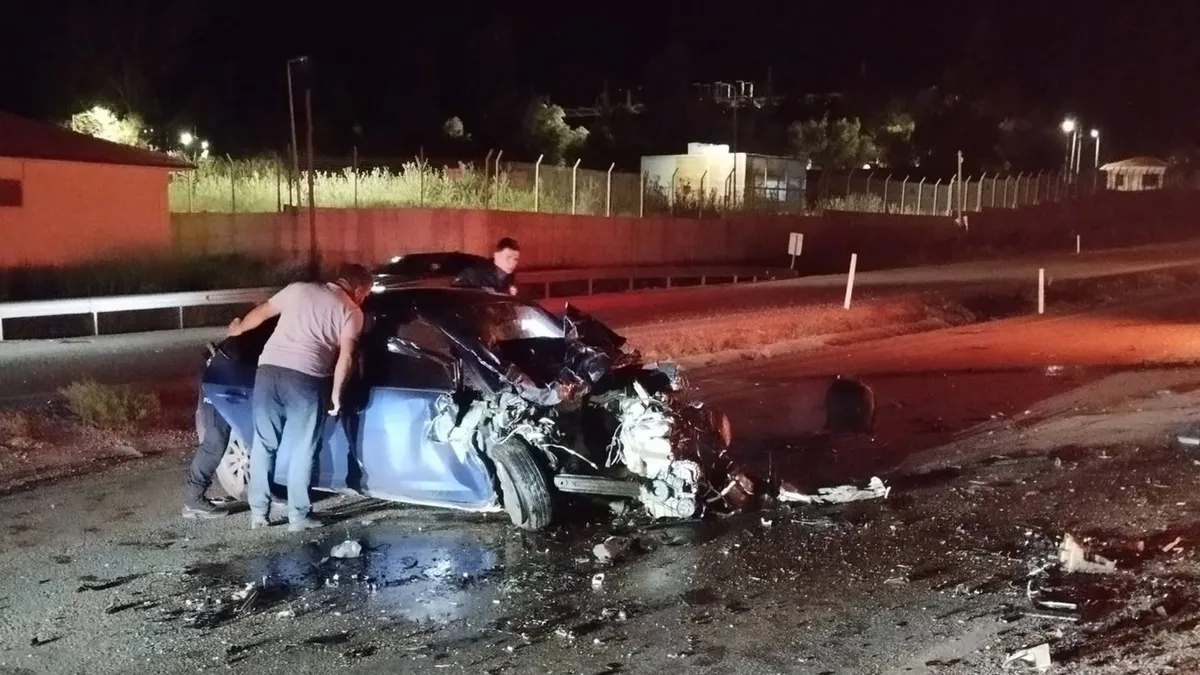 Kayseri-Malatya kara yolunda meydana gelen kaza sonrası olay yeri