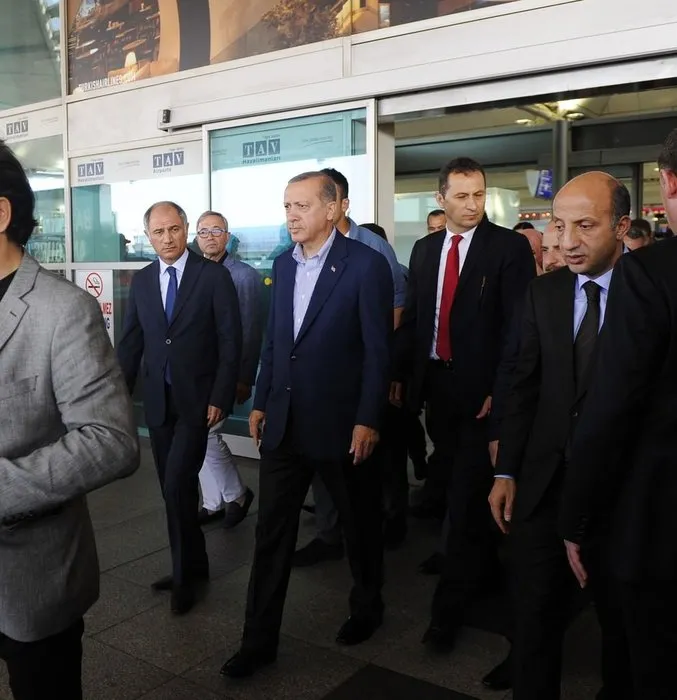 Cumhurbaşkanı Erdoğan Atatürk hava limanında incelemelerde bulundu