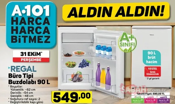A101 aktüel ürünler kataloğu! 31 Ekim'den itibaren...