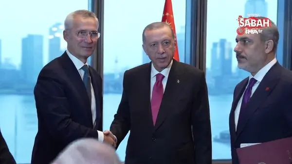 Başkan Erdoğan, NATO Genel Sekreteri Stoltenberg'i kabul etti | Video