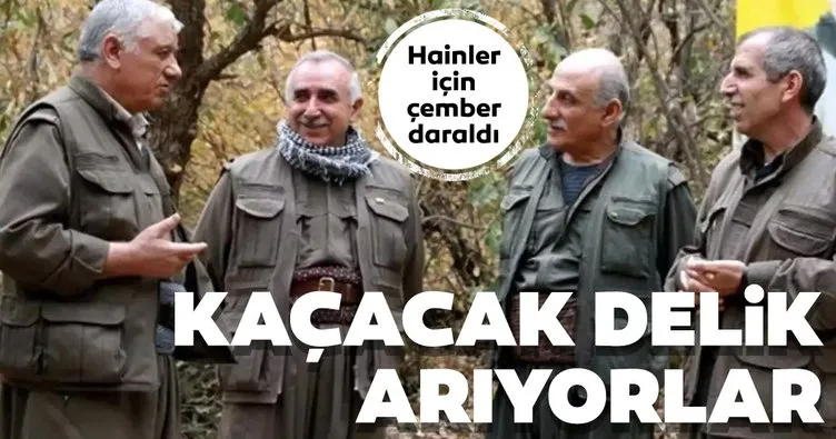 PKK elebaşları için çember daralıyor. Hainler kaçacak delik arıyor