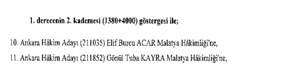 1236 hâkim ve savcının ataması yapıldı! işte atanan hakim ve savcıların tam listesi