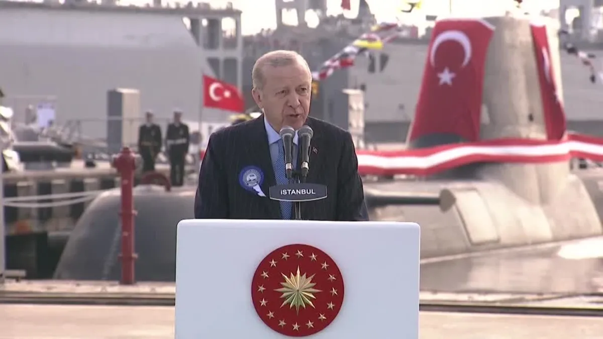 Başkan Erdoğan: Bugün Türk donanmasının gurur günü Başkan Erdoğan: Bugün Türk donanmasının gurur günü