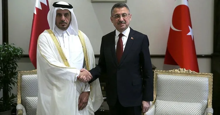 Cumhurbaşkanı Yardımcısı Oktay, Katar Başbakanı Al Sani ile görüştü