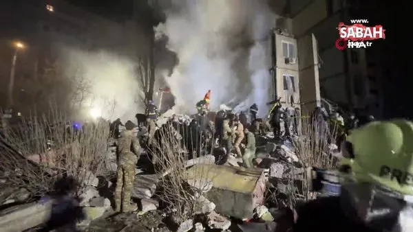 Rusya, Odessa'da apartmanı vurdu: 3 ölü, 8 yaralı | Video