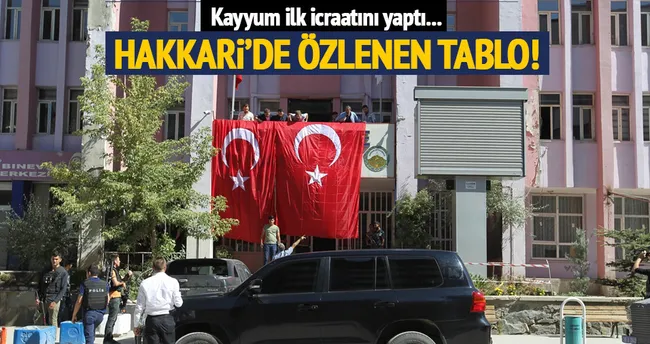 Hakkari’ye atanan kayyum ilk icraatını yaptı