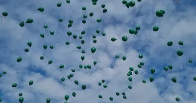 Kampanyası tamamlanan SMA hastası Hasan Çınar’ın gökyüzüne balonlar bırakıldı