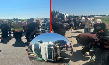 Hatay'da feci kaza! Tarım işçilerini taşıyan minibüs devrildi: 5 yaralı #hatay