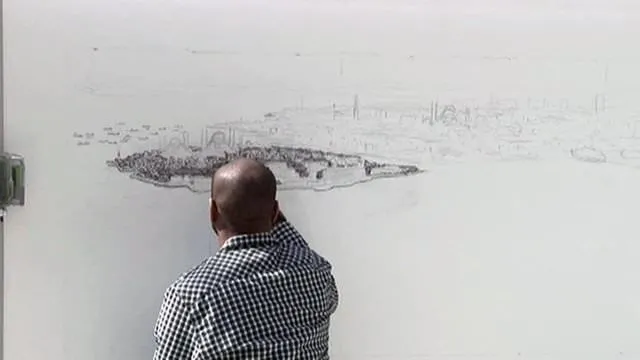 Dahi çocuk İstanbul’u çiziyor!