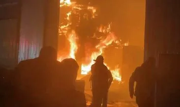 Arnavutköy’de film platosunda yangın