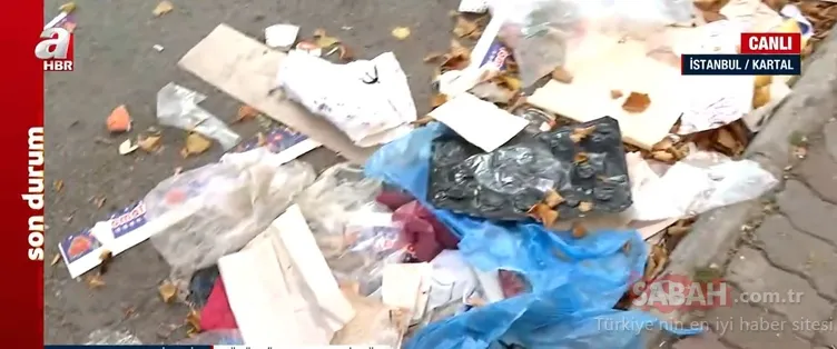 Kartal çöp yığınları ile doldu! İşçiler greve gitti, vatandaş kokudan yolda yürüyemiyor