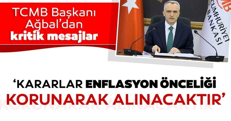 SON DAKİKA: Merkez Bankası Başkanı Naci Ağbal’dan enflasyon vurgusu!