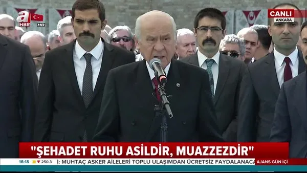 MHP Lideri Devlet Bahçeli'den Ülkücü Şehitleri Anma Günü’nde önemli açıklamalar