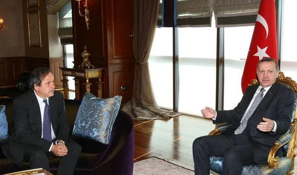 Erdoğan - Platini görüşmesi