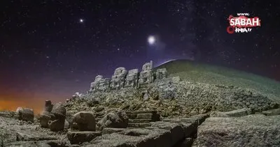Nemrut Dağı, Samanyolu ile birlikte görüntülendi | Video