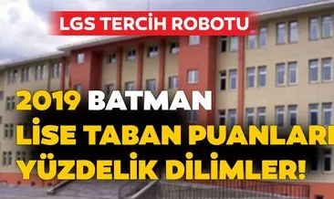 Batman lise taban puanları ve nitelikli okul yüzdelik dilimleri 2019! MEB LGS kontenjan ile Batman lise taban puanları