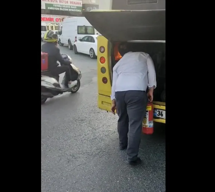 İstanbul’da İETT otobüsü alev alev yandı: Şoför öyle bir şey yaptı ki...