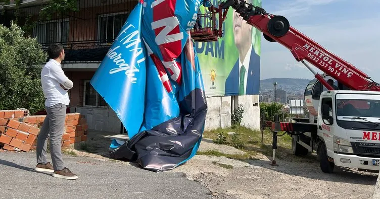 AK Parti’den korsan afiş asan Bayraklı Belediyesi’ne sert tepki
