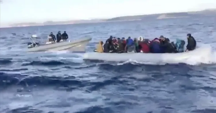 İzmir açıklarında 14 düzensiz göçmen kurtarıldı, 42 düzensiz göçmen yakalandı