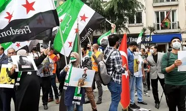 Suriye seçimlerine İstanbul’daki Suriyelilerden protesto