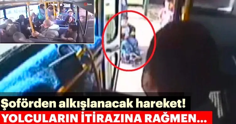 Halk otobüsü sürücüsü saatlerce durakta bekleyen engelli çocuk için güzergahını değiştirdi