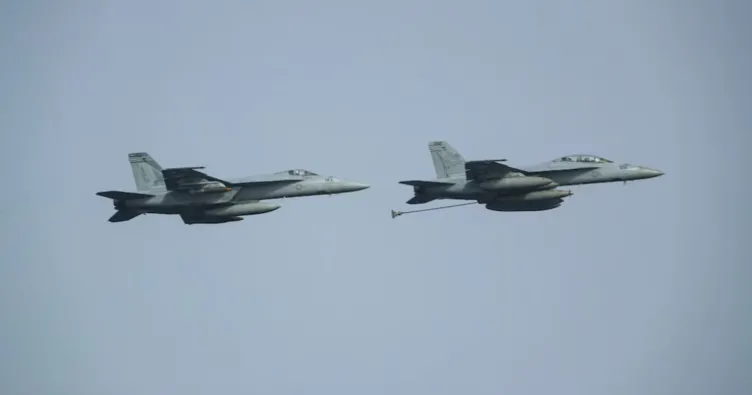 ABD ordusunda alarm: F/A-18 savaş uçağı düştü