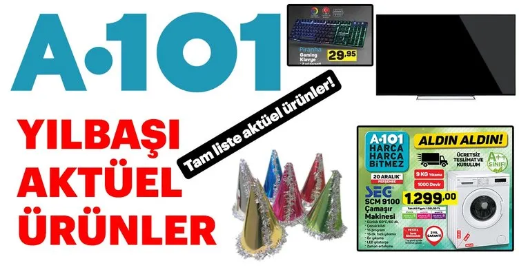 A101 aktüel ürünler kataloğu ile keyifli alışverişler! 20 Aralık aktüel ürünler kataloğu yayınlandı