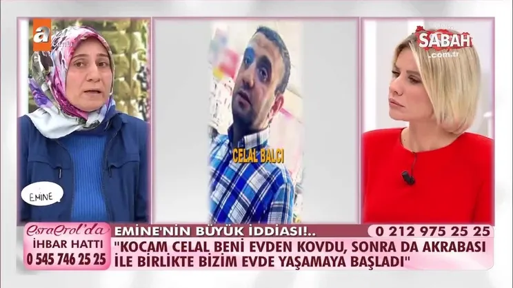 Esra Erol’da şoke eden olay! Esra Erol canı yayınında ‘kocam akrabası ile bizim evde yaşıyor’ dedi | Video