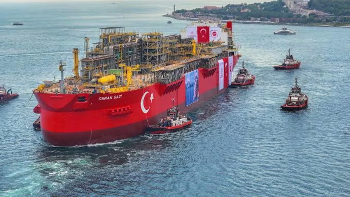 Osman Gazi görev yerine uğurlandı! Bakan Bayraktar açıkladı: Günlük gaz üretimi 20 milyon metreküpe yükselecek