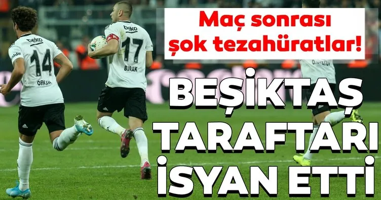 Beşiktaş taraftarı isyan etti! Başakşehir beraberliğinin ardından şok tezahüratlar